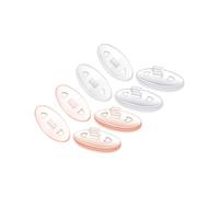 Mryok Almohadillas nasales compatibles para gafas de sol Oakley Breathless - Opciones, 2 pares transparentes y 2 pares naranja claro, Talla única