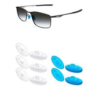 Mryok Almohadillas nasales compatibles para gafas Oakley Barspin Xs OY3001 - Opciones, 3 pares transparentes y 2 pares azul profundo, Talla única