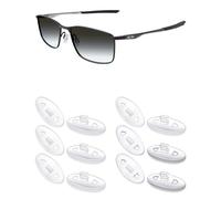 Mryok Almohadillas nasales compatibles para gafas Oakley Blender 6B OX3162 - Opciones, 4 pares transparentes y 2 pares gris transparente, Talla única