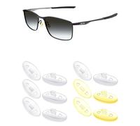 Mryok Almohadillas nasales compatibles para gafas Oakley Blender 6B OX3162 - Opciones, 4 pares transparentes y 2 pares amarillo claro, Talla única