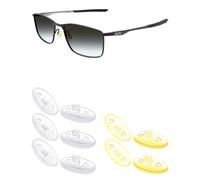 Mryok Almohadillas nasales compatibles para Maui Jim Baby Beach MJ245-56 mm - Opciones, 3 pares transparentes y 2 pares amarillo claro, Talla única
