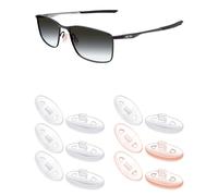Mryok Almohadillas nasales compatibles para Maui Jim Baby Beach MJ245-56 mm - Opciones, 4 pares transparentes y 2 pares naranja claro, Talla única