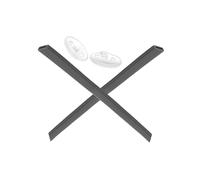 Mryok Kits de almohadillas de repuesto para gafas Oakley Steel Plate OX3222 - Opt, gris, Talla única