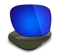 Mryok Lentes de repuesto compatibles con lentes de sol Ray-Ban RB3447V de 47 mm/RX3447V de 47 mm, polarizados HD, protección UV, resistentes a los impactos, Espejo azul oscuro, Talla única