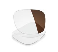 Mryok Lentes de repuesto compatibles con Oakley Hyperlink OX8051 54 mm - Opciones, Marrón fotocromático anti luz azul, Talla única