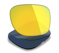 Mryok Lentes de repuesto compatibles con Oakley Pitchman R Carbon OX8149 50 mm - Opciones, Espejo de oro de 24 quilates, Talla única