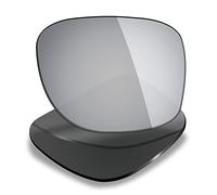 Mryok Lentes de repuesto compatibles con Oakley Plank 2.0 OX8081 55 mm - Opciones, Espejo de titanio plateado, Talla única