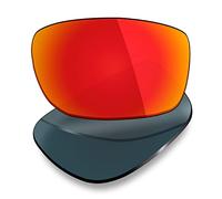 Mryok Lentes de repuesto para Arnette Fastball 2.0 AN4242-62 mm - Opciones, Polarizado - Rojo Fuego, Talla única