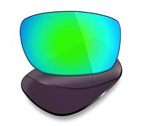 Mryok Lentes de repuesto para Arnette Fastball 2.0 AN4242-62 mm - Opciones, Polarizado, verde esmeralda, Talla única