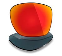 Mryok Lentes de repuesto para Arnette Witch Doctor AN4177 - Opciones, Polarizado - Rojo Fuego, Talla única
