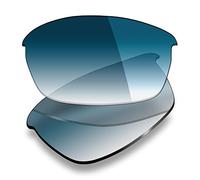 Mryok Lentes de repuesto para Oakley Flak Jacket - Opciones, Azul (Polarizadas: color azul degradado.), Talla única