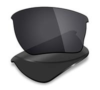 Mryok Lentes de repuesto para Oakley Quarter Jacket OO9200-61 mm - Opciones, Polarizado, negro sigiloso., Taille unique
