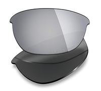 Mryok + Lentes de repuesto polarizadas para Oakley Half Jacket 2.0 OO9144-62 mm, titanio plateado, Polarizado contra la corrosión del agua de mar, titanio plateado, Taille unique