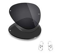 Mryok Lentes de repuesto polarizadas y piezas de nariz para Ray-Ban RB3449 59 mm, opciones, Polarizado, negro sigiloso., Talla única