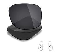 Mryok Lentes de repuesto polarizadas y piezas de nariz para Ray-Ban RB3522 de 61 mm, opciones, Polarizado, negro sigiloso., Talla única
