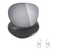 Mryok Lentes de repuesto y piezas de nariz para Ray-Ban RB3386 67mm - Opciones, Polarizado - titanio plateado., Talla única