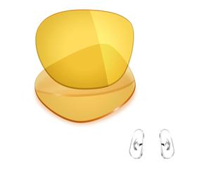 Mryok Lentes de repuesto y piezas de nariz para Ray-Ban RB3588 55mm - Opciones, No polarizado - Amarillo HD, Talla única