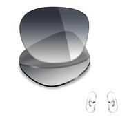 Mryok Lentes de repuesto y piezas de nariz para Ray-Ban RB3689 58mm - Opciones, Polarizado - Tinte degradado gris, Talla única