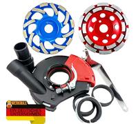 MS 1706 FR - Juego completo de fresadora para muro con aspiración de polvo y discos de corte