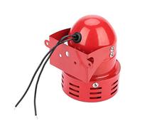 MS 190 Mini Sirena de Metal 220V 120dB - Alarma Industrial Con Sonido Continuo - Zumbador de Protección Eléctrica Contra Robo - Rojo