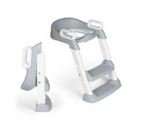 Ms - Adaptaror WC con Escalera - Adaptador con Asiento Acolchado para Inodoro - Plegable y con Altura Ajustable Reductor WC Niños con Asas y Base Antideslizante de 1 a 7 años