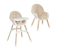 MS BabyWorld - Belly - Trona para Bebé 3 en 1 | Convertible en Alzador y Silla | Asiento Acolchado | Plegable y Evolutiva