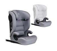 MS BabyWorld - BETA y ALPHA - Silla de coche Isofix Grupo 2/3 y alzador convertible | I-Size R129 | Universal | 15-36 kg | 100-150 cm | Cinturón de seguridad | Para bebés y niños (Beta/Gris)