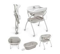 MS BabyWorld - Bubble - Bañera Ergonómica para Bebé con Patas | Cambiador Impermeable Acolchado | Cierre Compacto | Organizador | 4 Ruedas con Frenos