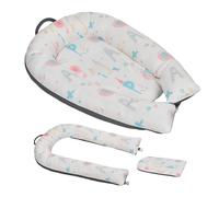 ms BabyWorld - Cojín Maternal-Moisés Dormi - Cojín 2 en 1 para Lactancia y Cuna de Viaje | Almohada Embarazada | Desenfundable y Lavable a Máquina