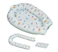 ms BabyWorld - Cojín Maternal-Moisés Dormi - Cojín 2 en 1 para Lactancia y Cuna de Viaje | Almohada Embarazada | Desenfundable y Lavable a Máquina