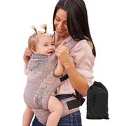 MS BabyWorld - Kanguro Four Seasons - Portabebé elástico ergonómico | Fácil de usar | Ajustable | Multiusos | Hasta 15 kg | Baby Shower | Peso distribuido hombros y espalda
