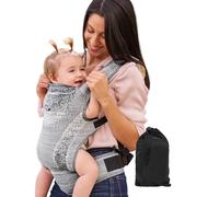 MS BabyWorld - Kanguro Four Seasons - Portabebé elástico ergonómico | Fácil de usar | Ajustable | Multiusos | Hasta 15 kg | Baby Shower | Peso distribuido hombros y espalda