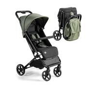 MS BabyWorld - Keo - Silla de paseo ligera hasta 22 kg | Capota extensible | Plegado tipo libro | Ultraligera y compacta | Ruedas grandes (Verde - Negro)