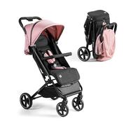 MS BabyWorld - Keo - Silla de paseo ligera hasta 22 kg | Capota extensible | Plegado tipo libro | Ultraligera y compacta | Ruedas grandes (Rosa)