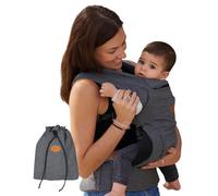 MS BabyWorld - Kowari Portabebés - Portabebé elástico ergonómico | Fácil de usar | Ajustable | Multiusos | Hasta 15 kg | Distribuye peso hombros y espalda