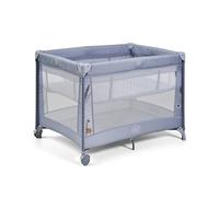 ms BabyWorld Kunni - Cuna de Viaje para niños con 2 Alturas | 100x70 cm | Desde el Nacimiento a 15Kg | Colchón y Bolsa Transporte Incluidos | Plegado y Montaje Fácil | Ligera y Ruedas (Azul)