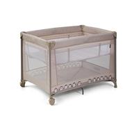 ms BabyWorld Kunni - Cuna de Viaje para niños con 2 Alturas | 100x70 cm | Desde el Nacimiento a 15Kg | Colchón y Bolsa Transporte Incluidos | Plegado y Montaje Fácil | Ligera y Ruedas (Beige)