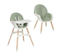 MS BabyWorld - MIKA - Trona para Bebé 3 en 1 | Convertible en Alzador y Silla | Asiento Acolchado | Plegable y Evolutiva