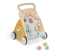 MS BabyWorld - Montessori Mimo - Andador de Madera para Bebé | Correpasillos con Juguetes y Actividades | Para Primeros Pasos | Desde +12 Meses