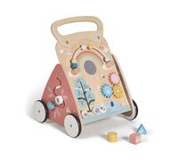 MS BabyWorld - Montessori Mimo - Andador de Madera para Bebé | Correpasillos con Juguetes y Actividades | Para Primeros Pasos | Desde +12 Meses