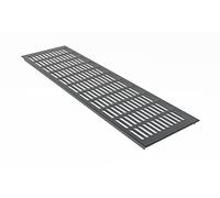 MS Beschläge Rejilla de ventilación de aluminio de 150 mm de ancho, revestimiento de polvo, antracita RAL7016, rejilla de ventilación para puerta, rejilla de calefacción (800 mm)