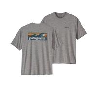 M's Cap Cool Daily Graphic Shirt - Waters Boardshort Logo Abalone Blue: Feather Grey XL