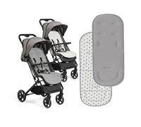 MS - Colchoneta universal para silla de paseo ligera ó cochecito, forro universal para cochecito, colchoneta acolchada para silla de paseo, ligera, suave y transpirable (Gris)