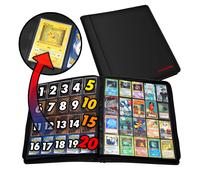 Ms de 1280 cartas de ms de 20 cartas de bolsillo lbum de tarjetas de coleccin de carpetas - pginas compatibles con tarjetas de pokemon tarje