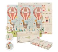 MS Fancy - Alfombra de Juegos para Bebé 180x200 cm - Doble Cara, Tapete Muy acolchado (1.5 cm Grosos), Plegable y con Bolsa de transporte