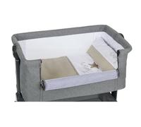 ms Minicuna Colecho Comfy + Textil Elephant - Cuna Colecho Regulable Multialturas, Reclinable - Vestiduras Estilo Stars e Incluye Mosquitera de Serie