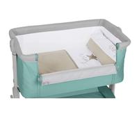 ms Minicuna Colecho Comfy + Textil Elephant - Cuna Colecho Regulable Multialturas, Reclinable - Vestiduras Estilo Stars e Incluye Mosquitera de Serie