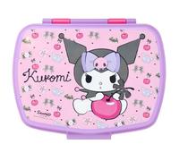 ms móvil shop Fiambrera Infantil Kuromi Rectangular | Plástico Resistente y Libre de BPA | Compartimentos Prácticos | Cierre Seguro | Ideal para Escuela, Merienda o Picnic