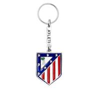 ms móvil shop Llavero Atlético de Madrid Metálico 40x30 mm Producto Oficial | Escudo del Club con Anilla Resistente | Accesorio para Llaves, Mochila o Regalo Aficionados | 30 g (Plata)