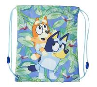 ms móvil shop Mochila Saquito Pequeño con Cuerdas Bluey Familia 25 x 19 cm Azul Poliéster Infantil Ideal Para ir al Campo, Cole, Gimnasio, Guardería | Producto Oficial Ludo BBC Studio